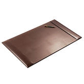Dark Brown Bonded Leather Desk Pad, 30 x 18